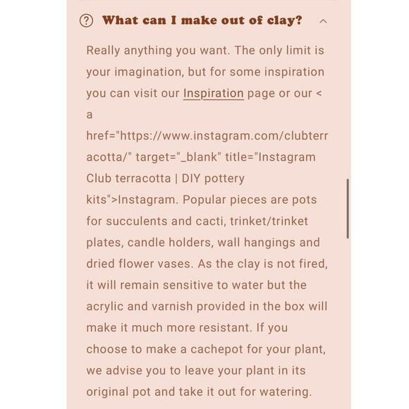 Club Terracotta DIY Original Pottery Kit Box Home Decor Art & Craft Set - Picture 15 of 15